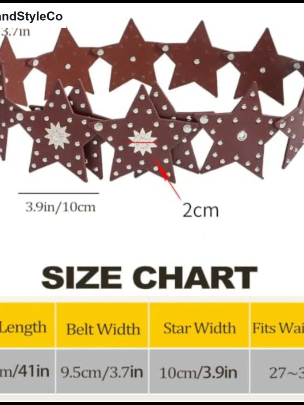 Wide Faux Leather Belt with Star Studs Y2K Western Waist Belt for Women Cowgirl